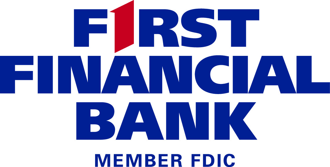 First Financial Bank Logo. Golf tournament title sponsor First Financial Bank Logo.